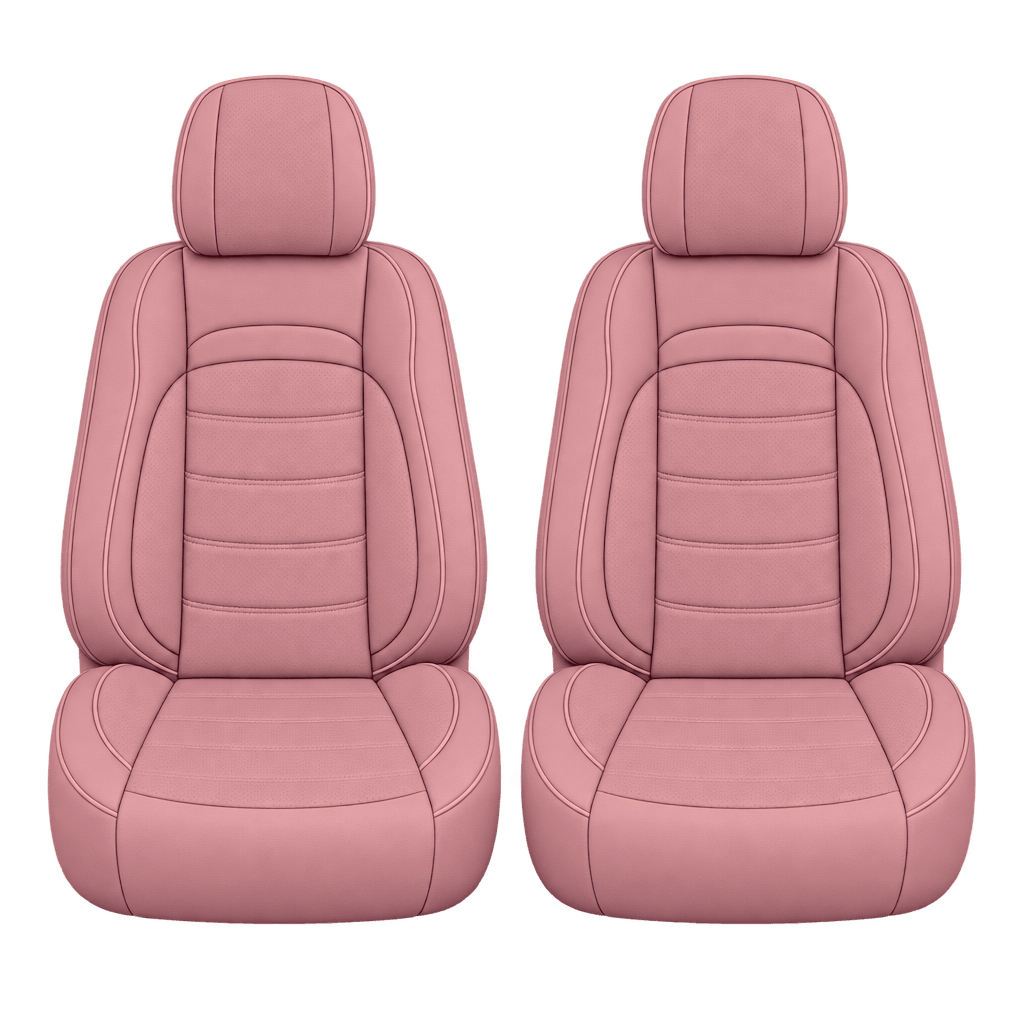 Pink Basic custom seat covers, fronts