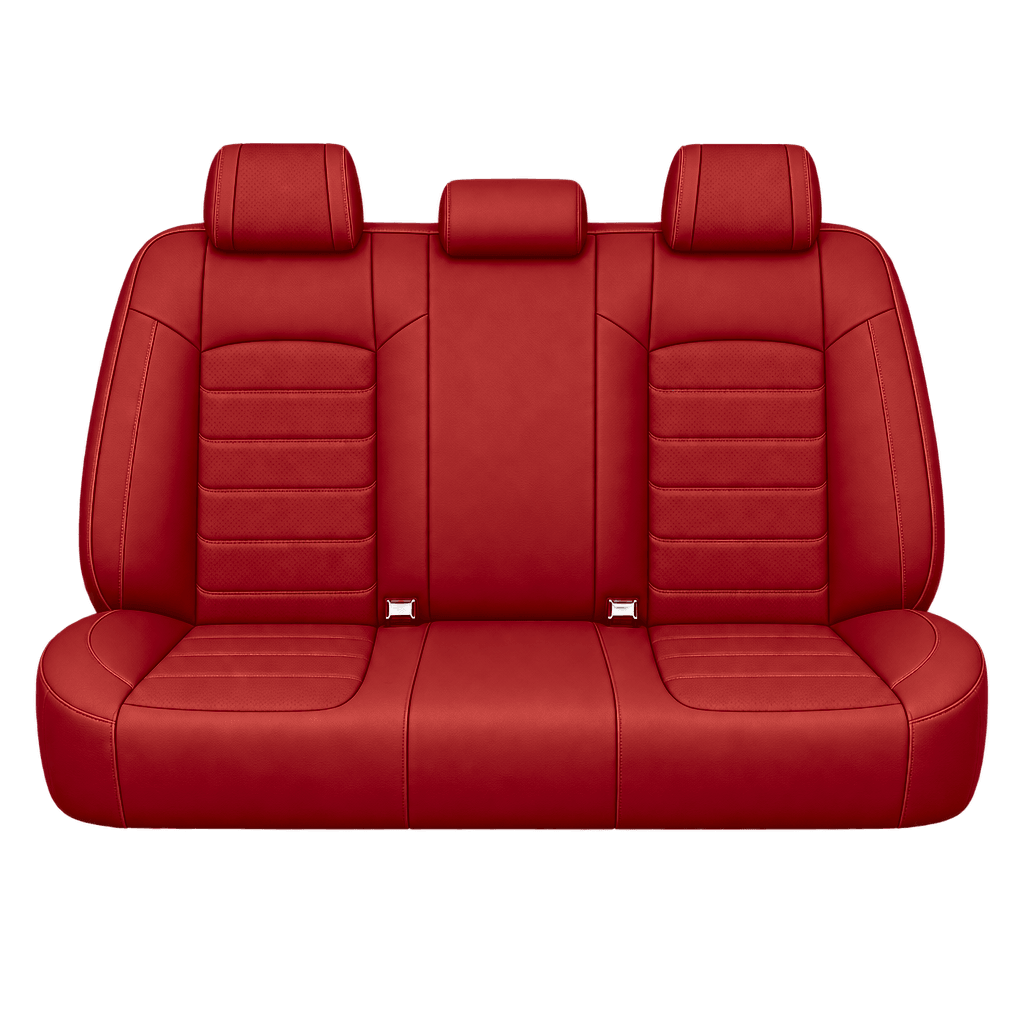 Red Basic custom seat covers, backs