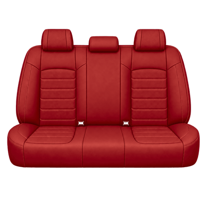 Red Basic custom seat covers, backs