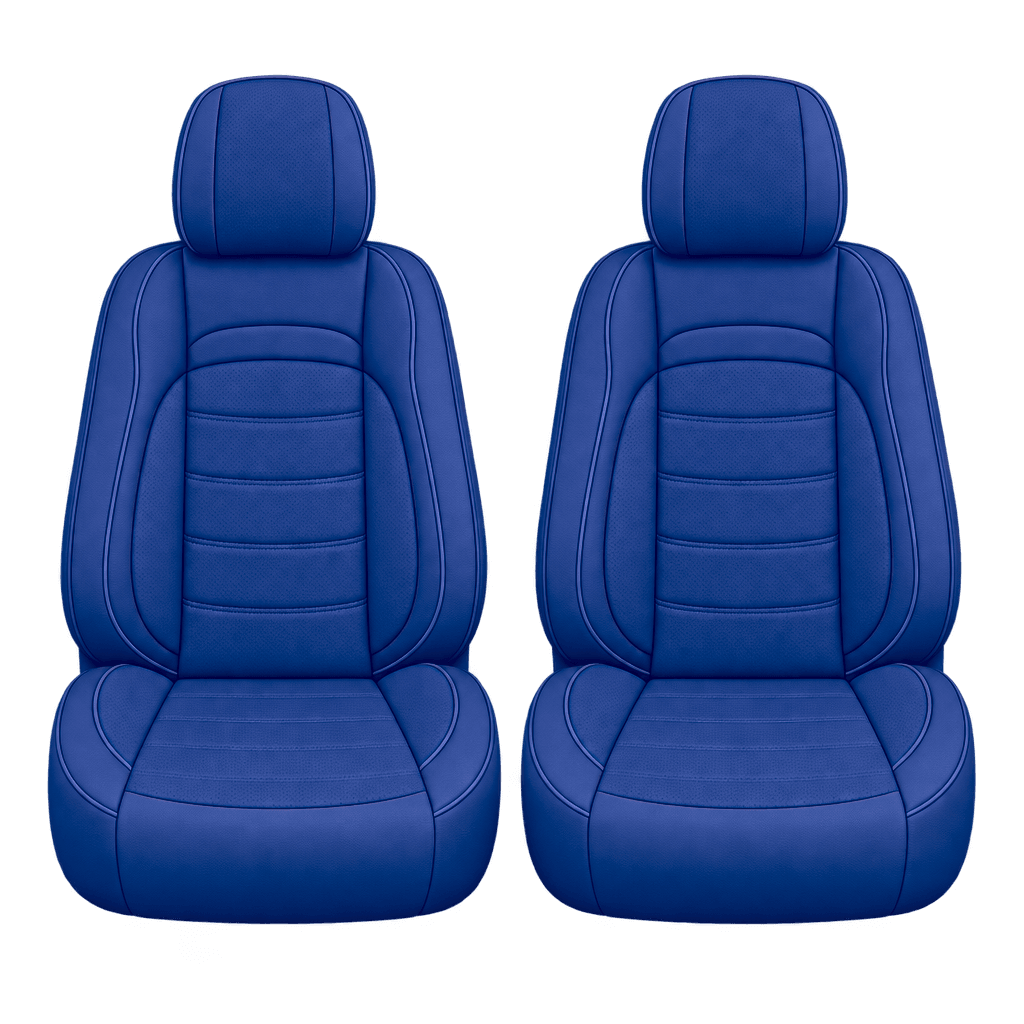 Royal Blue Basic custom seat covers, fronts