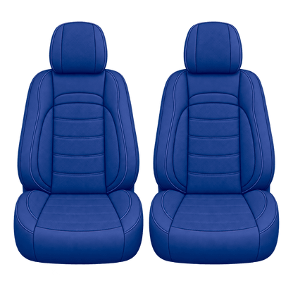 Royal Blue Basic custom seat covers, fronts