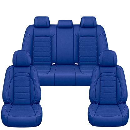 Royal Blue Basic custom seat covers, full set