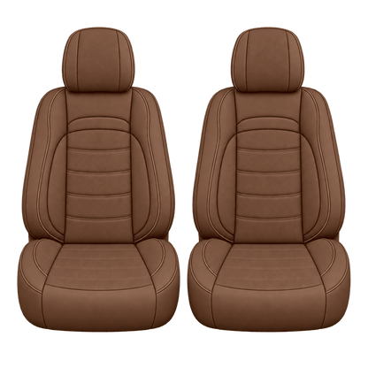 Saddle Brown Basic custom seat covers, fronts