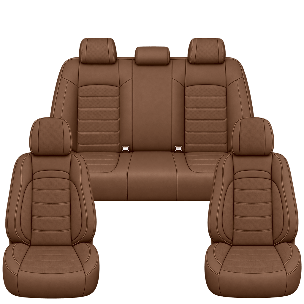 Saddle Brown Basic custom seat covers, full set