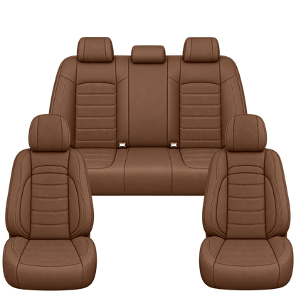 Saddle Brown Basic custom seat covers, full set