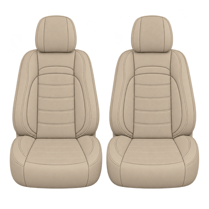 Sand Basic custom seat covers, fronts