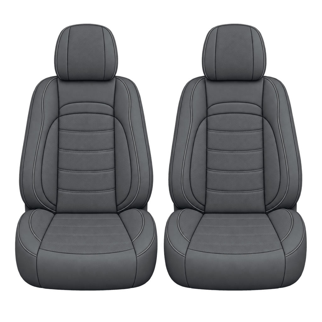 Slate Grey Basic custom seat covers, fronts