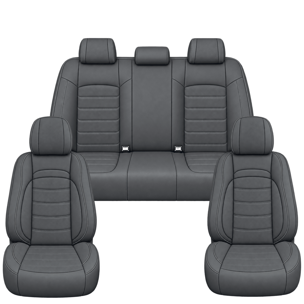 Slate Grey Basic custom seat covers, full set