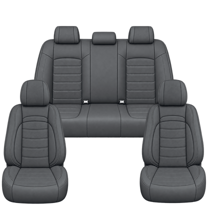 Slate Grey Basic custom seat covers, full set