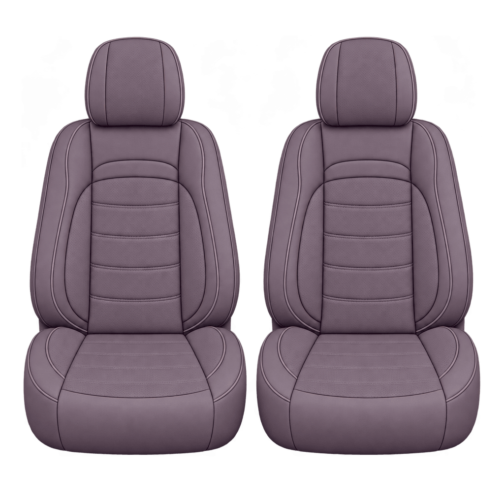 Soft Plum Basic custom seat covers, fronts