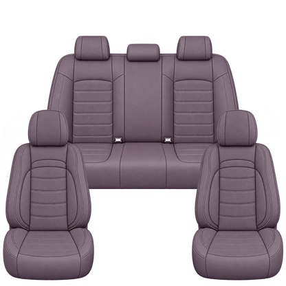 Soft Plum Basic custom seat covers, full set
