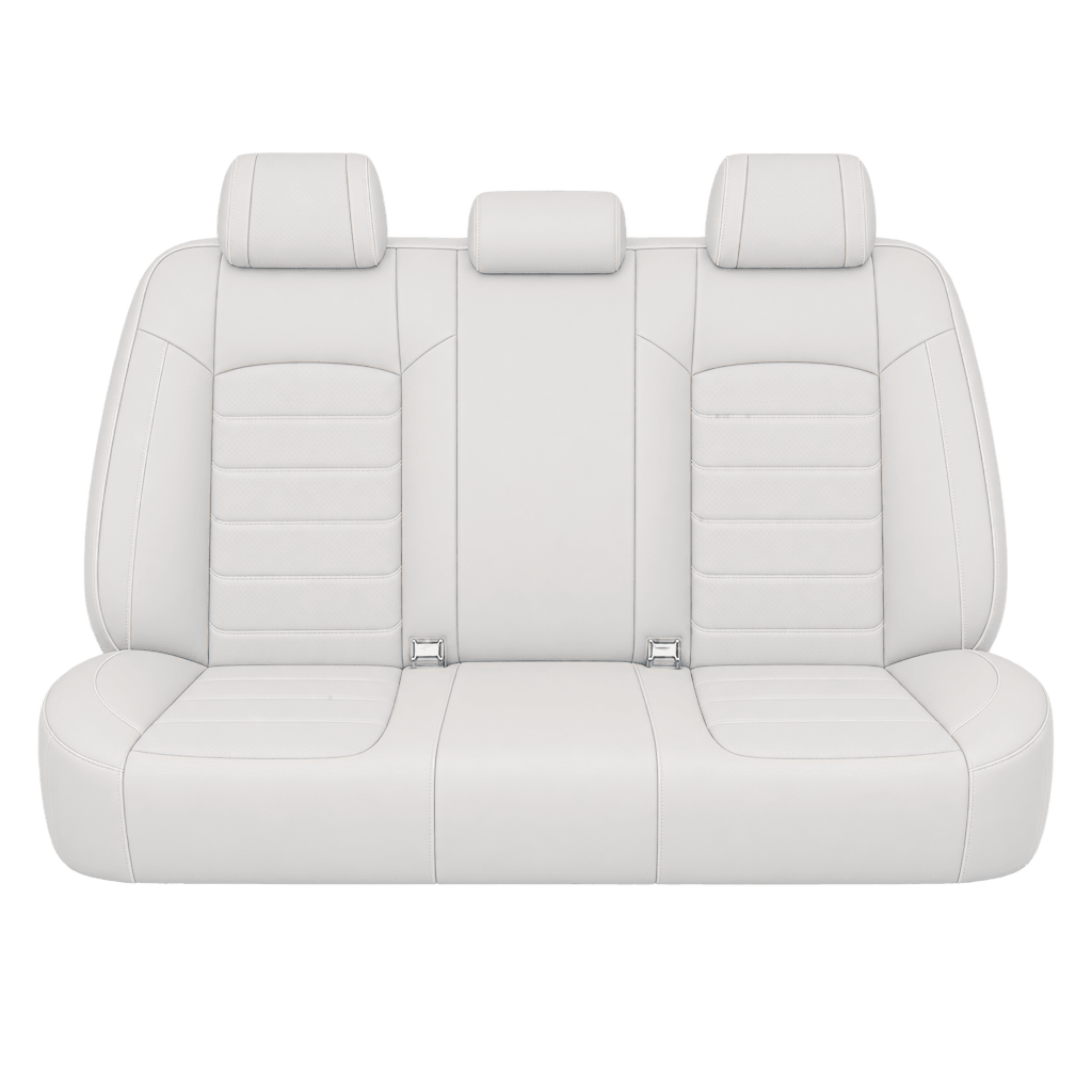 White Basic custom seat covers, backs