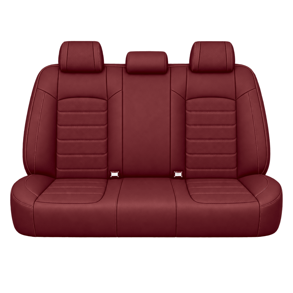 Wine Red Basic custom seat covers, backs