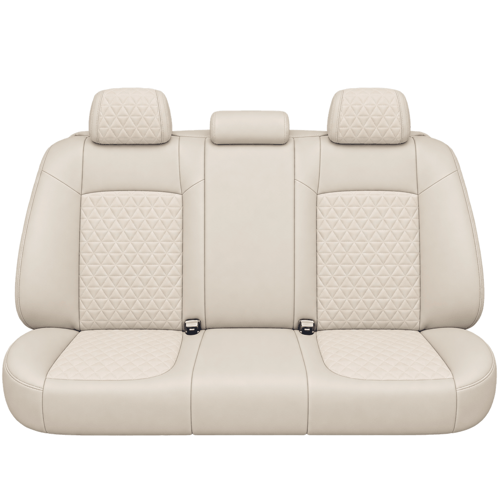 Beige Diamond custom seat covers, backs