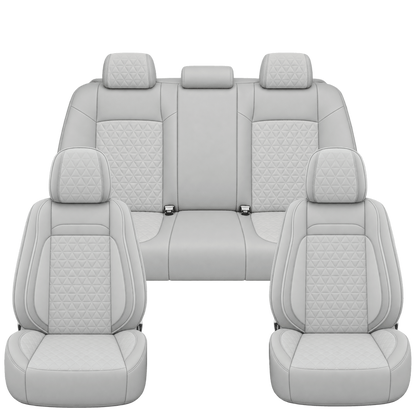 Light Grey Diamond custom seat covers, full set