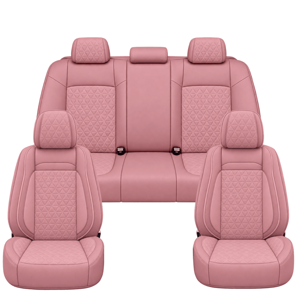 Pink Diamond custom seat covers, full set