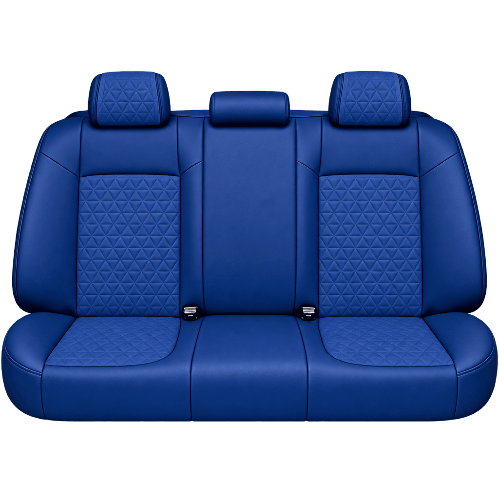Royal Blue Diamond custom seat covers, backs